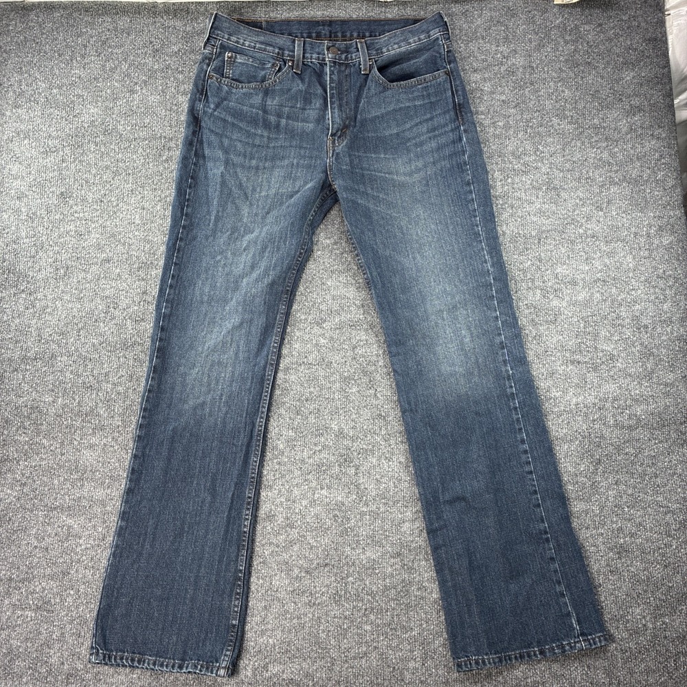 Levis 527 Bootcut Jeans Mens 34x34 Blue Denim Cotton Medium Wash Western
